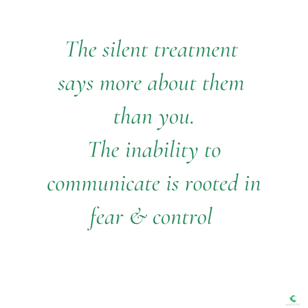 the silent treatment 