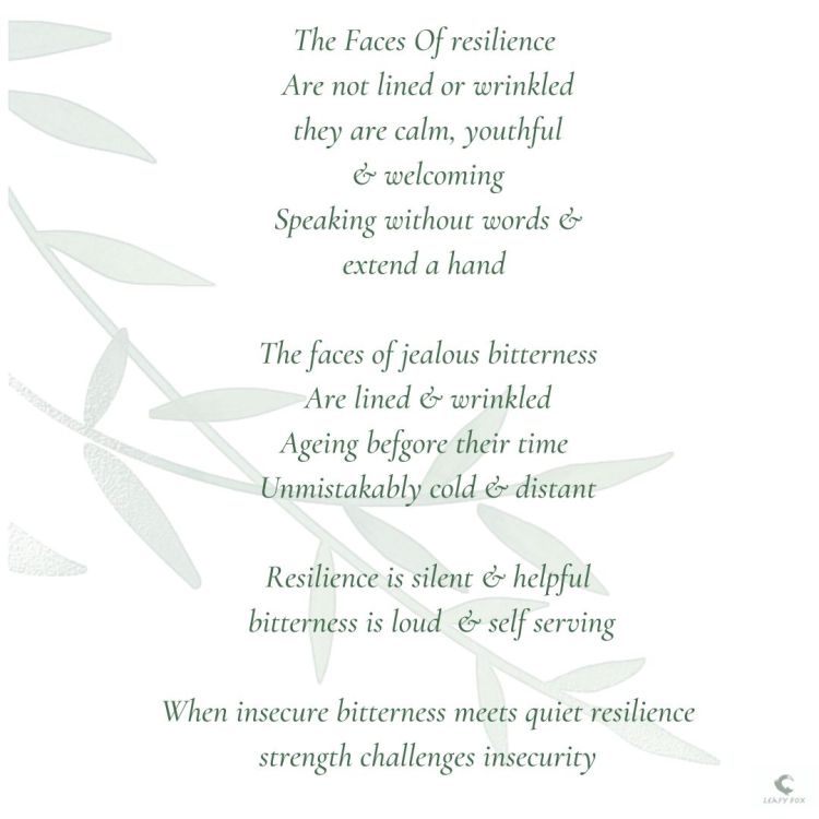strength versus bitterness